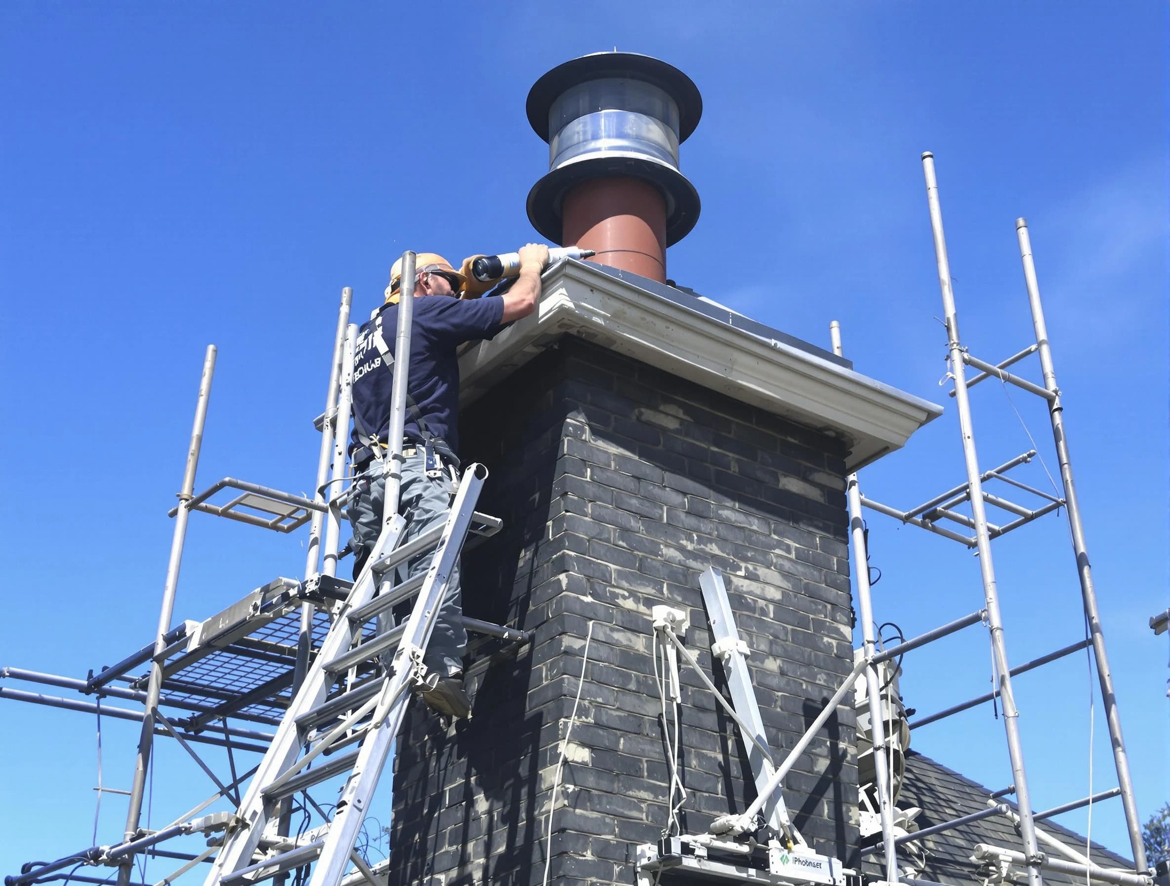 Sturdy chimney crown finished by Evergreen Chimney Sweep in Evergreen, CO