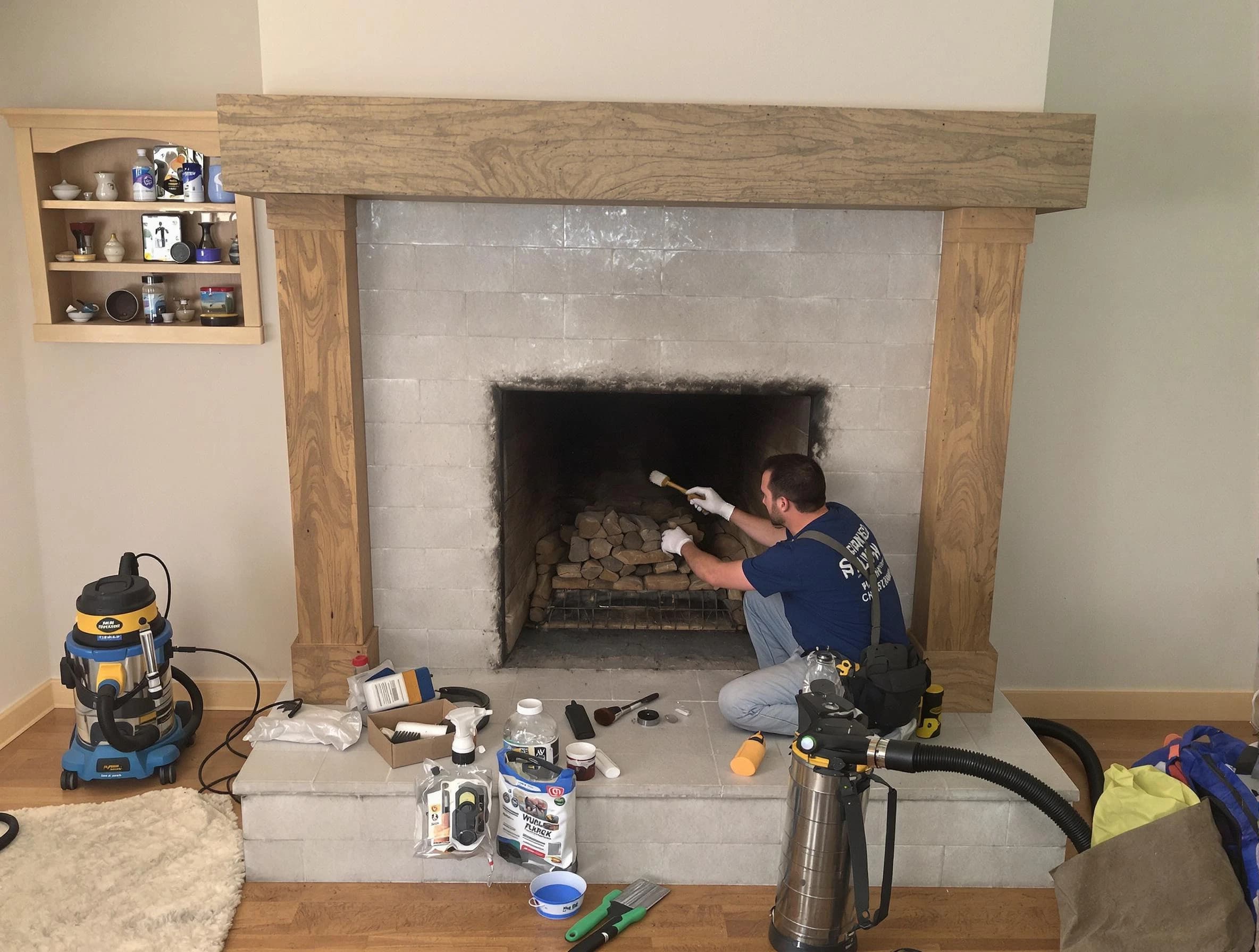 Detailed creosote removal process by Evergreen Chimney Sweep in Evergreen, CO