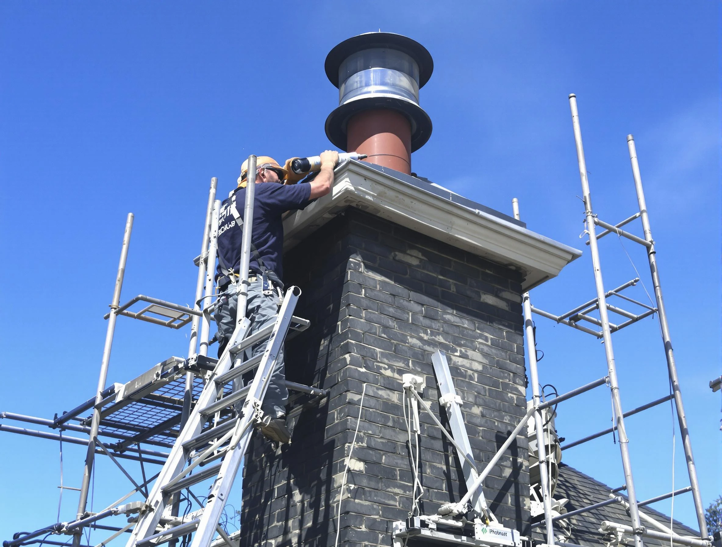 Sturdy chimney crown finished by Evergreen Chimney Sweep in Evergreen, CO