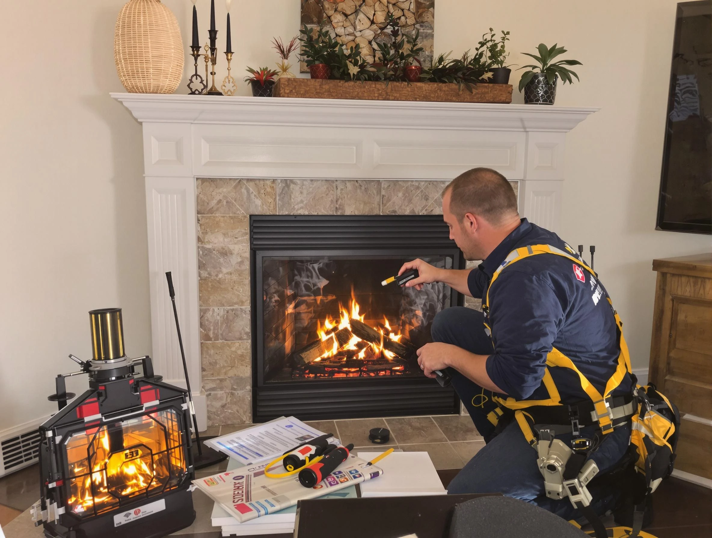 Safety-focused fireplace inspection by Evergreen Chimney Sweep in Evergreen, CO
